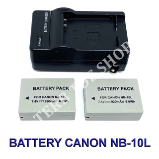 NB-10L / NB10L Battery and Charger For Canon Powershot G15,G16,G3X,G1X,SX40HS,SX50HS,SX60HS