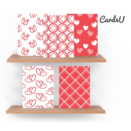 (พร้อมส่ง) การ์ดอวยพร 9.60 Baht/แผ่น (Greeting Card) เพื่อติดของขวัญ ช่อดอกไม้ หรือเขียนข้อความ ชุดร