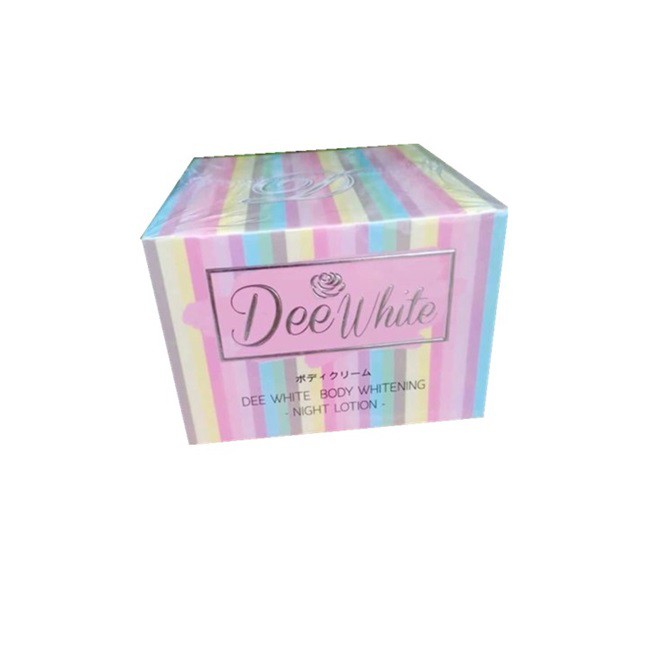 (กล่องลาย) ครีมดีไวท์ แบบกระปุก Dee Whitening night Lotion