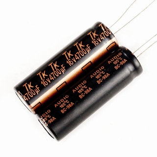 พร้อมส่ง* ตัวเก็บประจุไฟฟ้า TK 16V 4700uf AUDIO 105 1 ชิ้น°C 12x39 มม