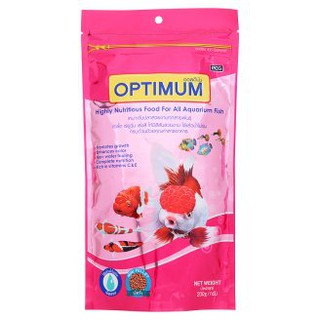 Optimum อาหารปลาสวยงาม ออพติมั่ม สูตรเร่งโต เร่งวุ้น เร่งสี เม็ดจิ๋ว ขนาด 200 กรัม