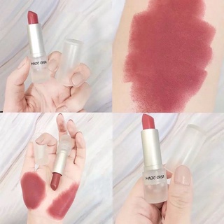 L03 🧊LIP🧊Magic Casa Lipstick ลิปสติกเนื้อแมทกํามะหยี่ให้ความชุ่มชื้นติดทนนานกันน้ํา ลิปน้ำแข็ง