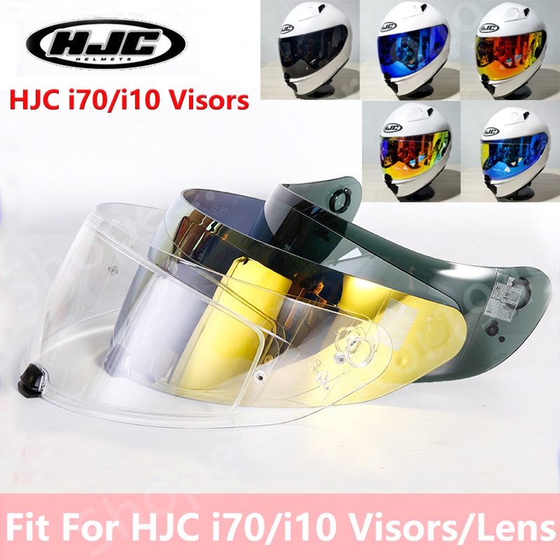 ชิว Hjc I70 Visor Lens HJC I10 Visor Lens Fit For HJC I70 & I10 Revo เลนส์อิริเดียม สําหรับหมวกกันน็อค แบบเต็มใบ สําหรับรถจักรยานยนต์