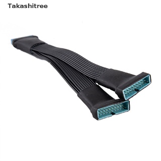 (Takashitree) สายเคเบิลเมนบอร์ด 19-pin เป็น USB 3.0 20-pin 1to2