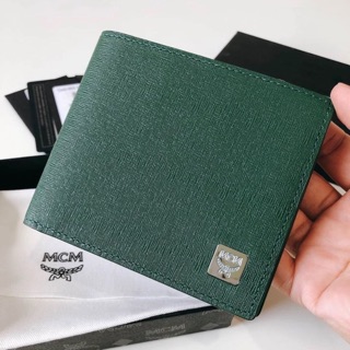 แท้💯Mcm Leather Folding Wallet💚