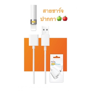 สายชาร์จปากกาไอแพด REX สายชาร์จปากกา🍏🍎pencil สีขาว ชาร์จโดยไม่ต้องใช้ตัวแปลง หมดปัญหาขณะแบตหมดพร้อมกัน