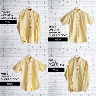 YELLOW OXFORD SHIRT เสื้อเชิ้ต สีเหลือง