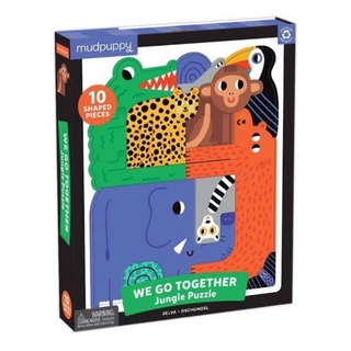 จิ๊กซอว์รูปทรงสัตว์สุดน่ารักแบรนด์ Mudpuppy - We Go Together รุ่น Jungle Puzzle