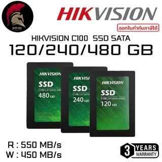 Hikvision C100 120/240/480GB SSD 2.5 (เอสเอสดี) SATA 3D