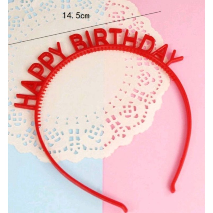 ที่คาดผมHappy Birthday มีหลายสี - รูปที่ 2