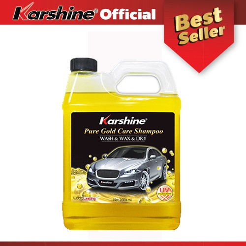 Karshine แชมพูล้างรถเคลือบแก้ว Pure Gold Care Shampoo 2000 ml.