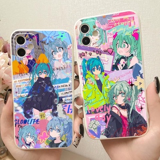 เคสซิลิโคนนิ่ม ขอบตรง กันกระแทก สําหรับ Redmi Note 6 7 8 Pro Redmi 6A 7A 8A [Hatsune Miku]