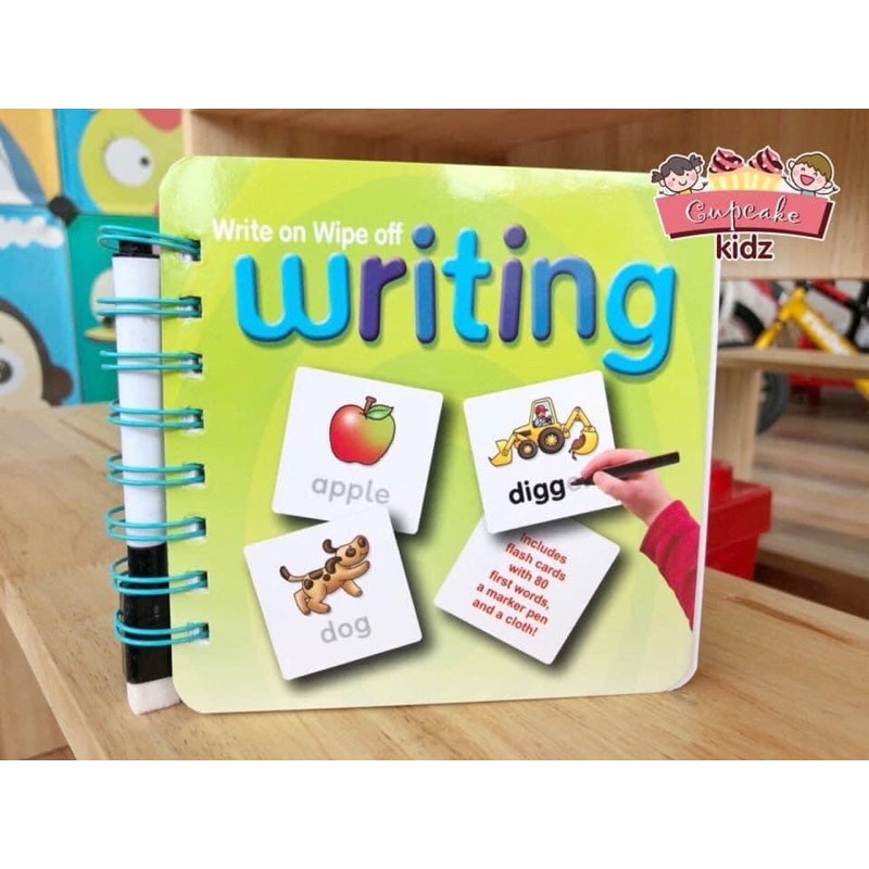 หนังสือ wipe clean writing ฝึกลูกหัดเขียนเรียนรู้คำศัพท์