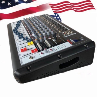 LXJ เพาเวอร์มิกเซอร์ มิกเซอร์ 12ช่อง Power Mixer เครื่องเสียง ขยายเสียง Power mixer ( 12 channel ) รุ่น FXQ12/16