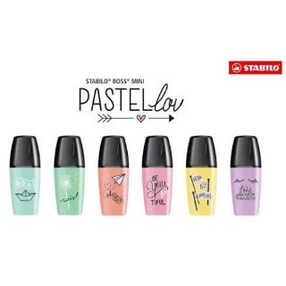 ปากกาเน้นข้อความ Stabilo Pastel Mini ด้ามเล็ก สีพาสเทล