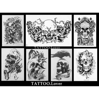 ☠ แทททูกะโหลก#ปีศาจ#สายโหด#แทททูแนวน่ากลัว#สวยเหมือนสักจริง ⚡Tattoo Sticker ชั่วคราวกันน้ำได้