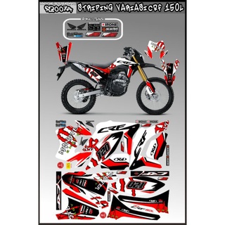 สติกเกอร์รูปลอก crf 150 L Striping honda crf vatiasi honda crf all