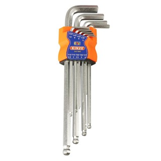 ประแจหกเหลี่ยม KINZO VR91262 9 ชิ้น/ชุด HEX KEY KINZO VR91262 9EA/SET