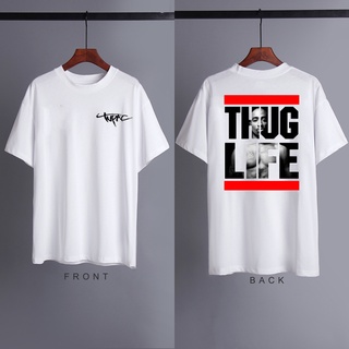 ชุดเซ็ต 2 ชิ้น - 2PAC Tupac แขนสั้นแฟชั่นสตรีทตัวละครย้อนยุคเสื้อผ้าสั้น 2PAC เสื้อยืดคอกลม