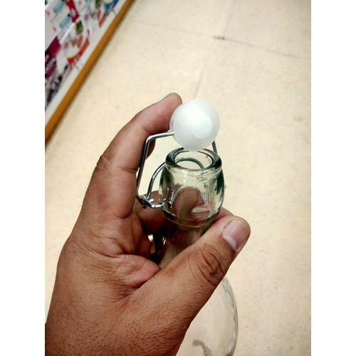 ขวดน้ำแบบจุกล๊อค ขนาด 1 ลิตร ขวดแก้วใส่น้ำ ฝาจุกล๊อค ใบหนาพิเศษ สวย ดูดี มีเก็บปลาย - รูปที่ 3