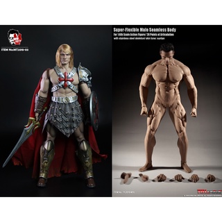 พร้อมส่งทั้งตัว งานแบช MR.TOYS MT2018-03 1/6 He-Man Set + TBLeague PL2018-M35 Super Flexible Male Seamless Body