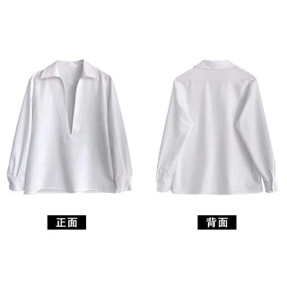 เสื้อแจ็กเก็ตแขนยาว คอวี ผ้าลูกฟูก ไม่มีกระดุม สไตล์ฝรั่งเศส วินเทจ แฟชั่นสําหรับผู้หญิง