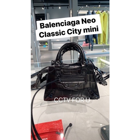 NEW !! Balenciaga Neo Classic City mini leather tote bag