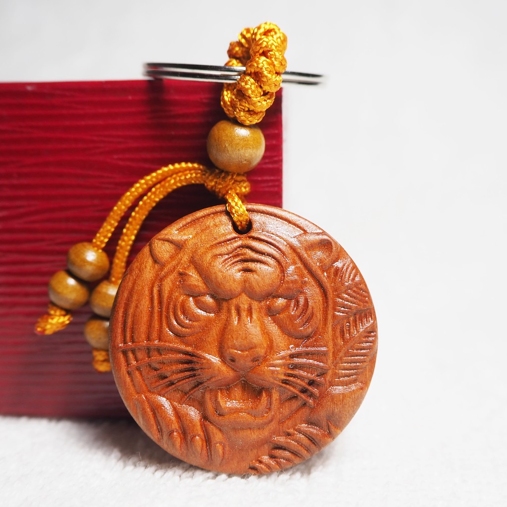 NEW ! Tiger | เสือ ปีขาล ปกป้องสิ่งชั่วร้าย คุ้มครองจากภัยอันตราย งานไม้สวยงาม ของขวัญ พวงกุญแจ เสริมดวงแก้ปีชง