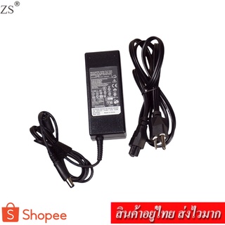 ZS Adapter Notebook อะแดปเตอร์ For DELL 19.5V 4.62A หัว 7.4x5.0 (สีดำ)แถม สายไฟ AC