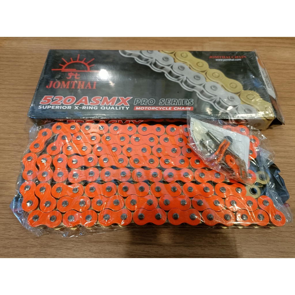 รวมโซ่ Jomthai X-ring 428 520 525  สีทอง ทองนอก ดำหมุดทอง แดง เขียว น้ำเงิน ส้ม120DL ASMX,ZSMX Jomthai แบรนด์แท้*** - รูปที่ 6