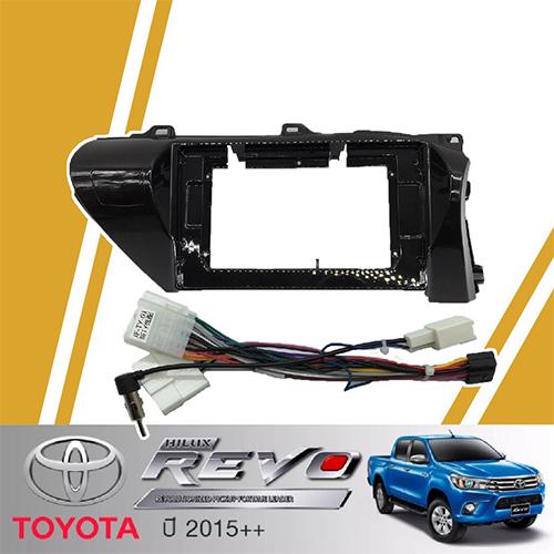 หน้ากากวิทยุ TOYOTA REVO ปี2015++ (TK576) ใช้สำหรับขนาดหน้าจอ 10 นิ้ว + พร้อมปลั๊กต่อตรงรุ่น