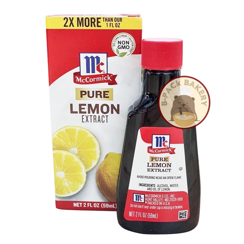 (59ml) แม็คคอร์มิค เพียว เลม่อน เอ็กซ์แทรค McCormick Lemon Extract 59ml