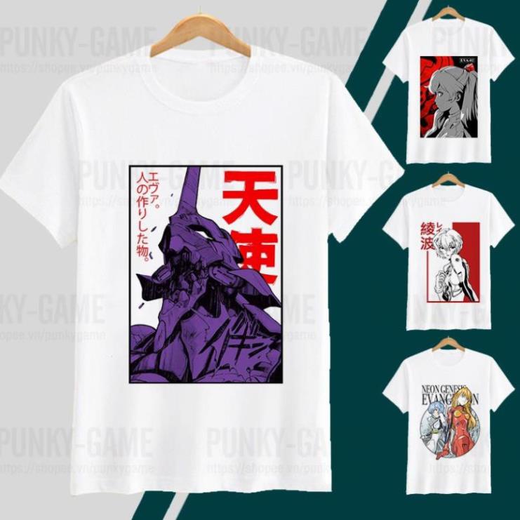 เสื้อยืด Anime Neon Genesis Evangelion แขนสั้น