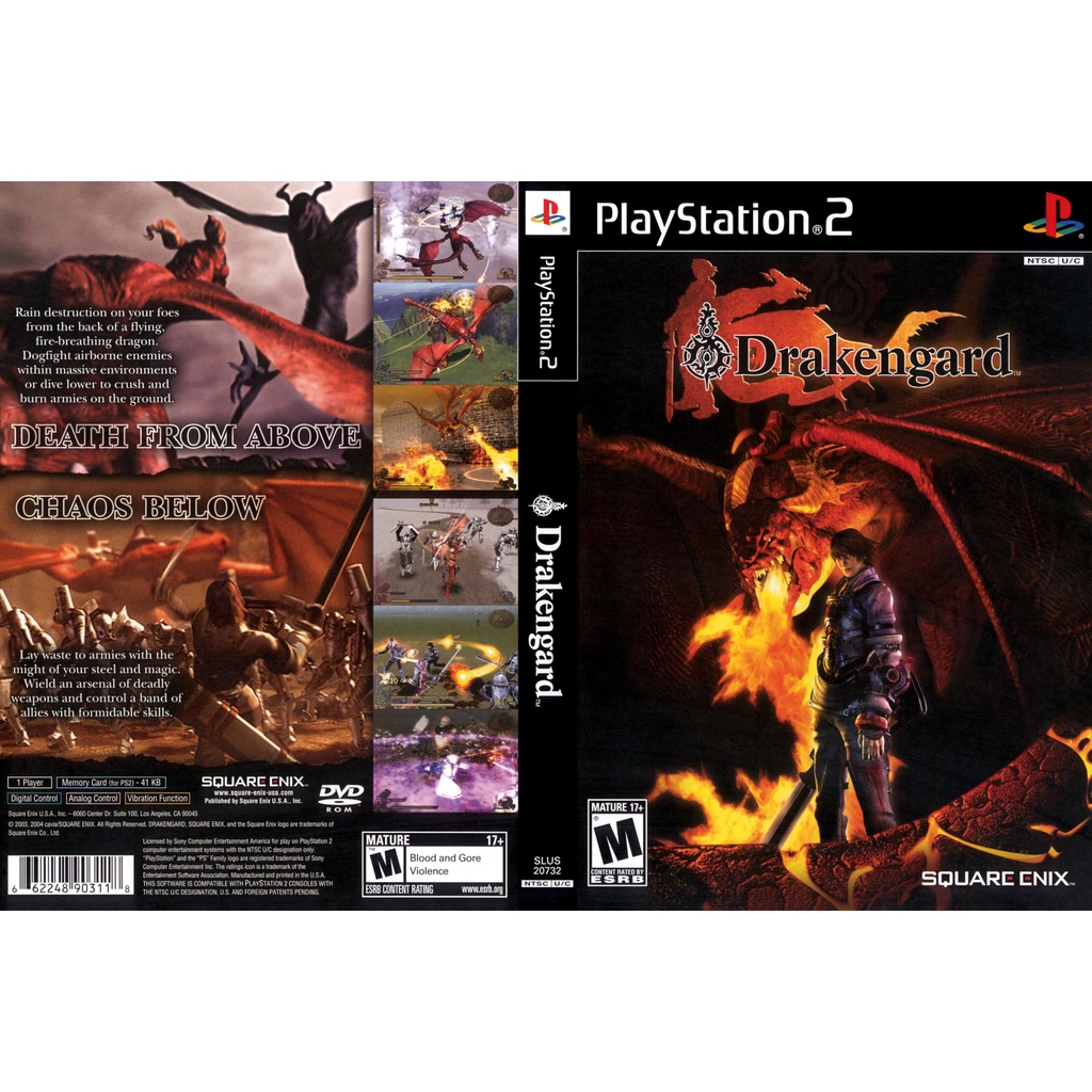 แผ่นเกมส์ PS2 Drakengard    คุณภาพ ส่งไว (DVD)