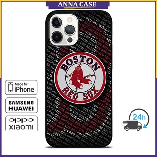 Boston Red Sox 3 เคสโทรศัพท์สำหรับ Apple iPhone 12 Pro Max / 11 Pro Max / Xs Max / 8 7 6 Plus / Samsung Galaxy Note 10 + / S20 Plus / S21 Ultra Anti-Fall เคสป้องกัน