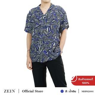 ZEIN เสื้อเชิ้ต ฮาวาย แขนสั้น unisex ผู้ชาย ผู้หญิง MHPH2001E