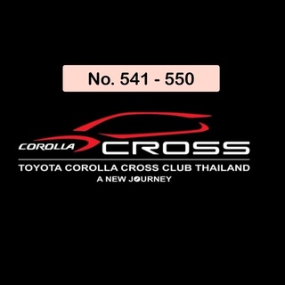 Toyota Corolla Cross Club Thailand - Official Member Sticker no. 541-550