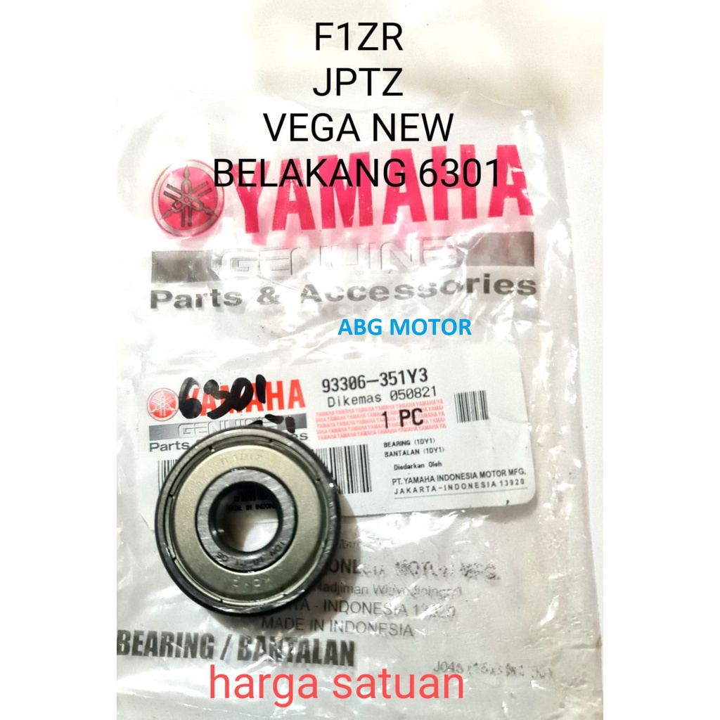 REAR LAHAR BEARING 6301 F1ZR F1 JUPITER Z MX VEGA ใหม่ CRYPTON ALFA ORIGINAL 93306-351Y3