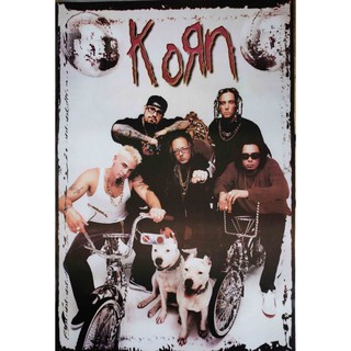 โปสเตอร์ วงดนตรี KORN คอร์น ภาพวงดนตรี โปสเตอร์ติดผนัง โปสเตอร์สวยๆ poster ส่งEMSด่วนให้เลยครับ