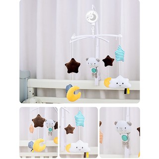 โมบายมีเสียงเพลงกล่อมนอน เสริมพัฒนาการ Musical Baby Crib Mobile Toy Infant Bedbell Rattle Toy Rotating