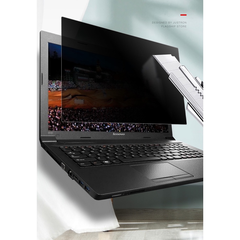 Privacy Screen 15.6 "14 13.3 21.5 24" นิ้ว "ความเป็นส่วนตัวกรองหน้าจอป้องกันสายลับคอมพิวเตอร์แล็ปท็อปตรวจสอบฟิล์มป้องกัน