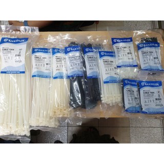 เคเบิ้ลไทร์ Cable Tie "Giantlok" สีขาว  บรรจุห่อละ 100 เส้น  ขนาด 4"/6"/8"