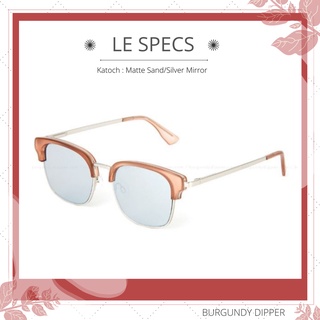 แว่นกันแดด Le Specs รุ่น Katoch : Matte Sand/Silver Mirror