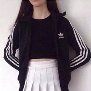 เสื้อวอร์ม เสื้อคลุม ชุดออกกำลังกาย Adidas ชุดออกกำลังกาย for women ส่งฟรี