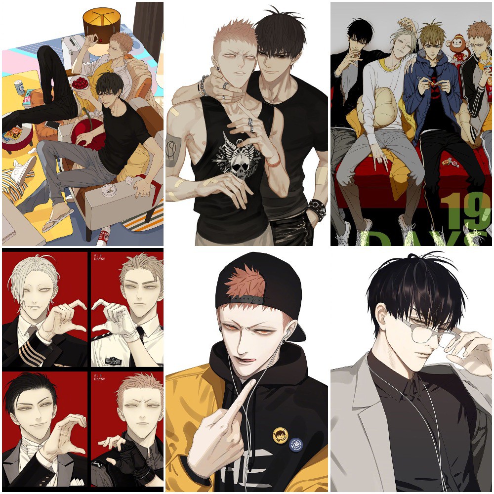 ชุดโปสเตอร์ 6 ชิ้น - โปสเตอร์ Manhua 19 Days 1 (ลอกปิด) - A3, A4, A5