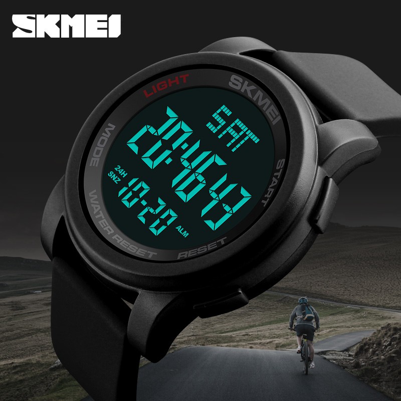 Skmei 1257 นาฬิกาข้อมืออิเล็กทรอนิกส์ อเนกประสงค์ สไตล์สปอร์ต สําหรับผู้ชาย นักเรียน ขายดี