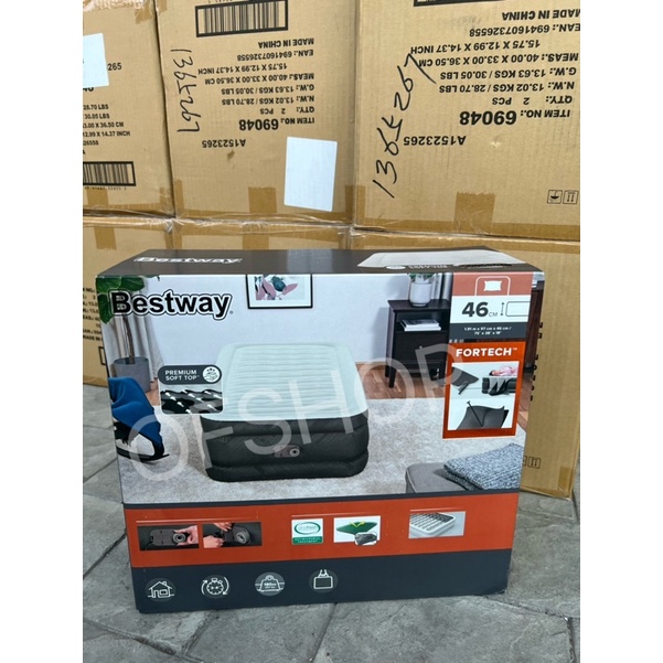  ️พร้อมส่งทุกวัน ที่นอนเป่าลมอัตโนมัติ Bestway  3 ฟุต (รุ่น69048)โมเดลใหม่ล่าสุด!!!