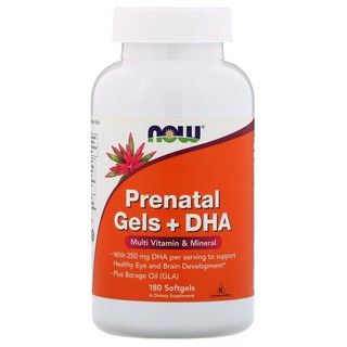 Now Foods, Prenatal Gels + DHA, 180 Softgels