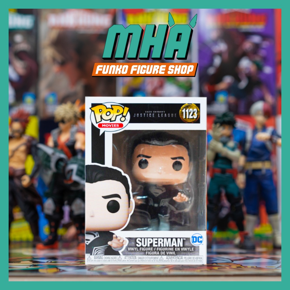 Funko Pop DC ของแท้: Justice League The Snyder Cut - Black Suit Superman 1123 รุ่น
