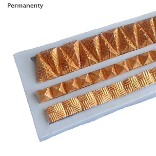 Permanenty แม่พิมพ์ซิลิโคน รูปคลื่น ดอกไม้ พลอย ไข่มุก สําหรับทําเค้ก น้ําตาลปั้น